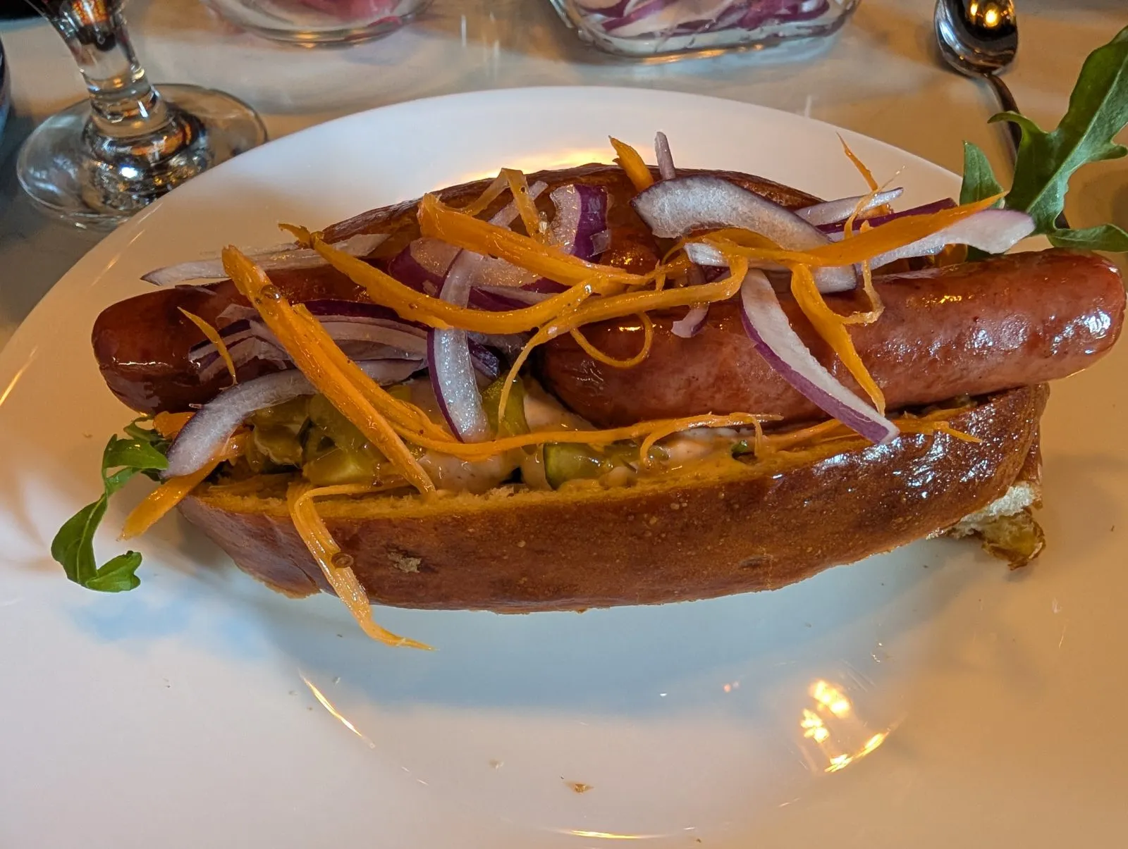 Smoked Sausage Hot Dog